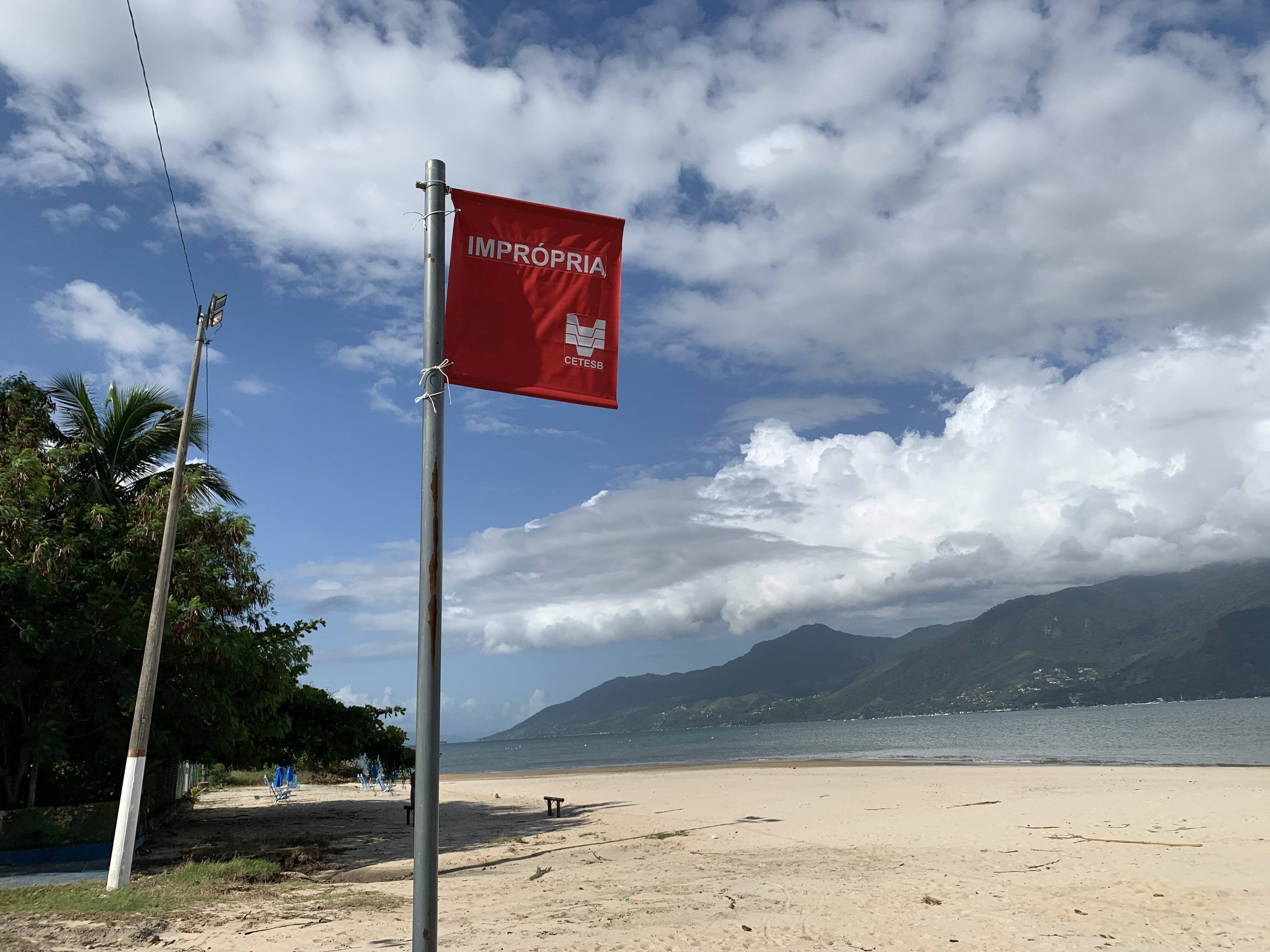 O Litoral Norte de São Paulo registrou um aumento no número de praias poluídas.