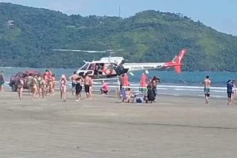 Menino de 12 Anos é Socorrido pelo GBMar Após Acidente na Praia de Ubatumirim