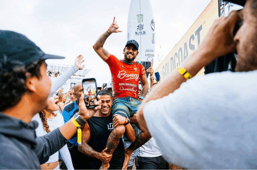 urfe: Filipe Toledo vence na Austrália e sobe no ranking da WSL. Veja números e próxima etapa.